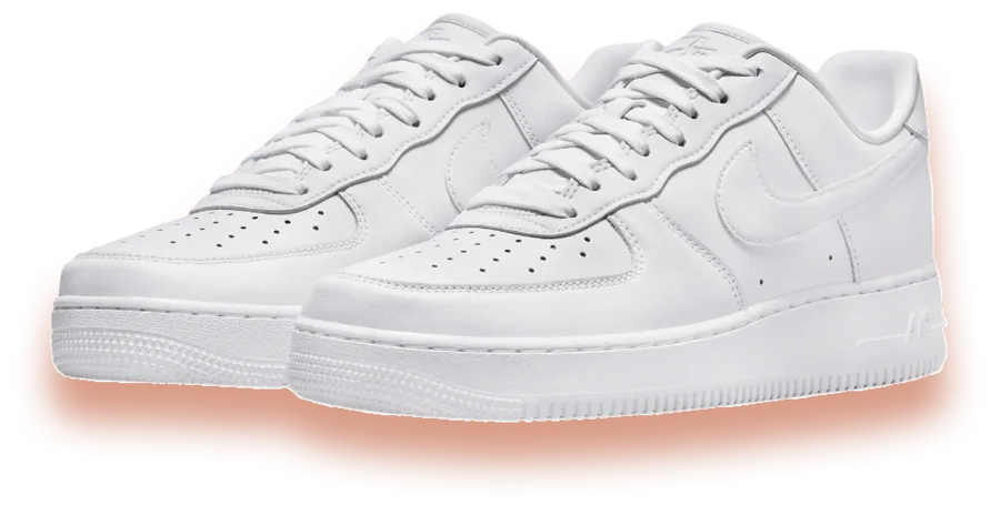 White low-top sneaker pair